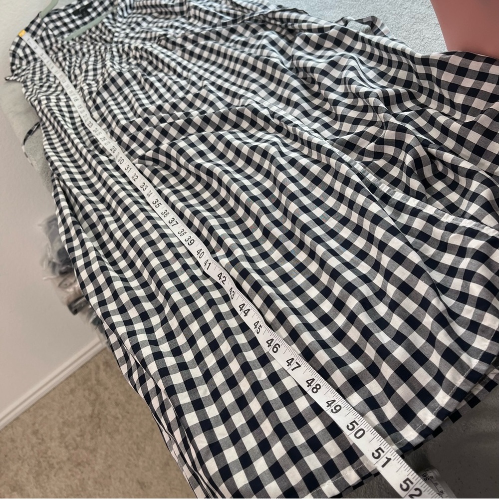 J.Crew NWOT Viscose Midi wrap dress in gingham size Small - Picture 7 of 8